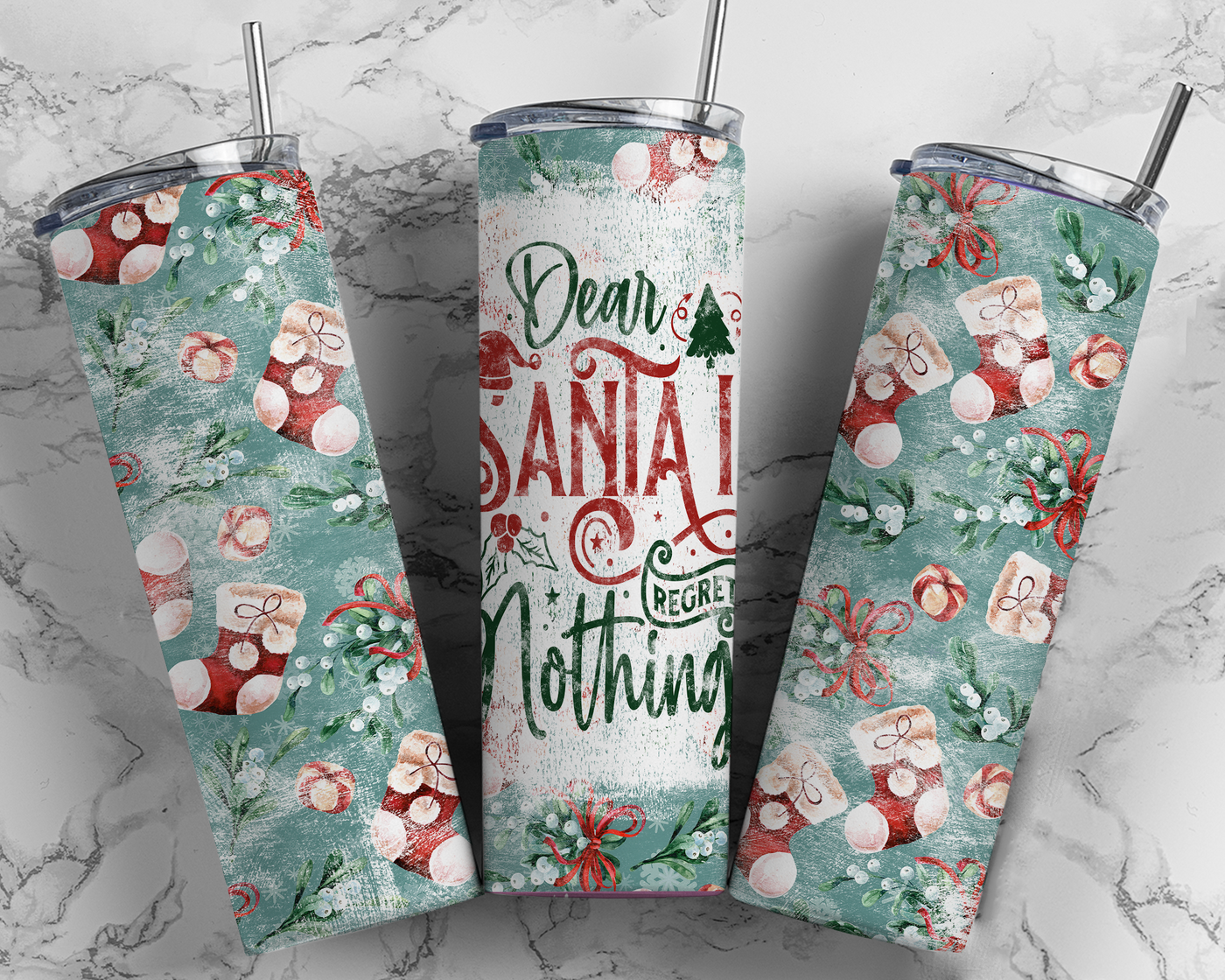 20oz Santa Regret Christmas Tumbler