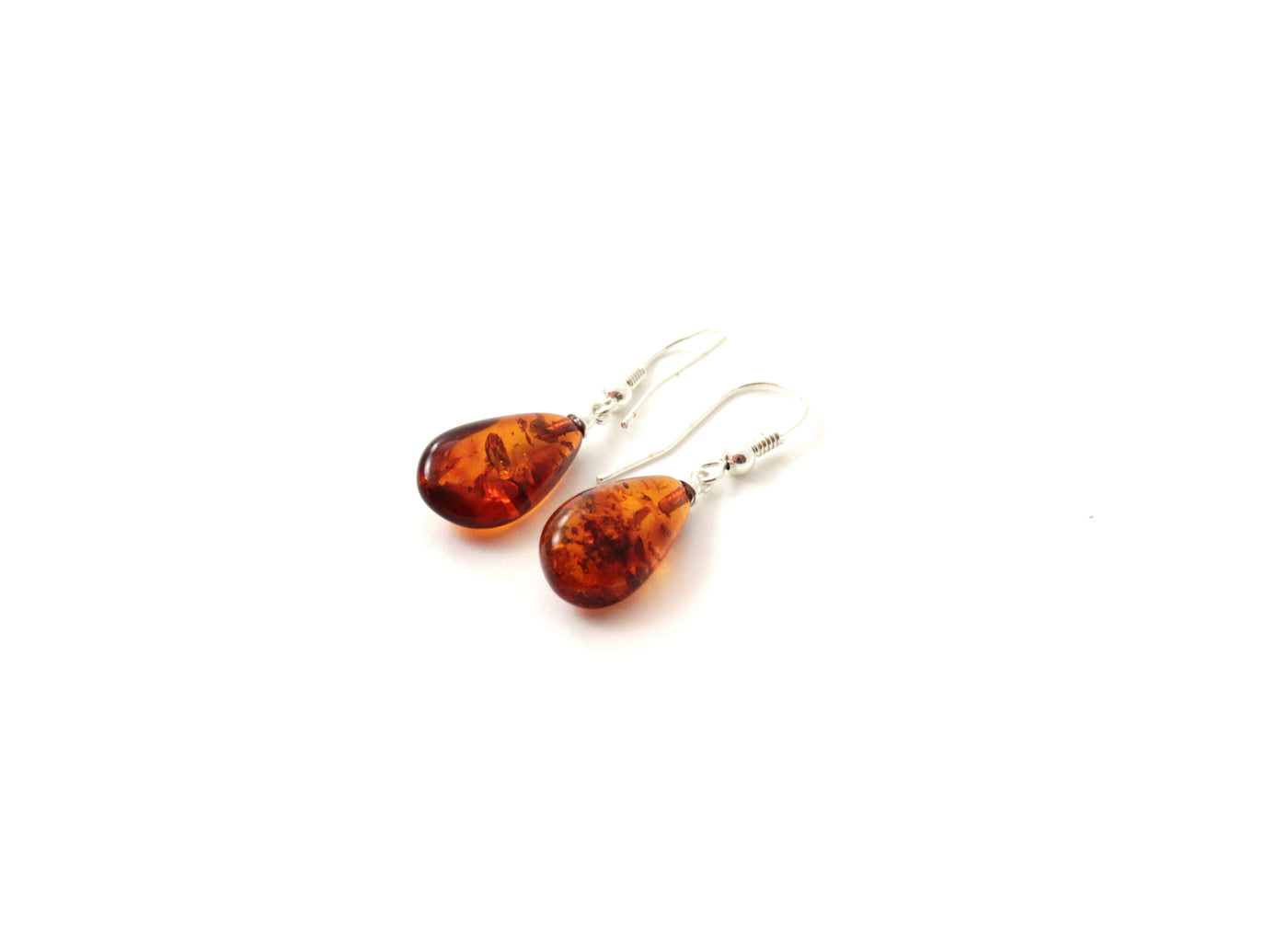 Baltic Amber Jewelry - Drop Earrings with Sterling Silber 925