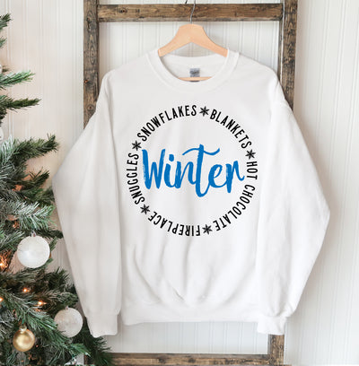 Snowflakes Blankets Winter Sweatshirt