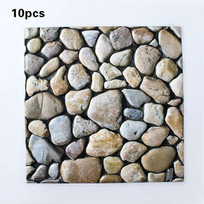 Self-adhesive wall stickers Stones3DWallpaper (10 pcs.)