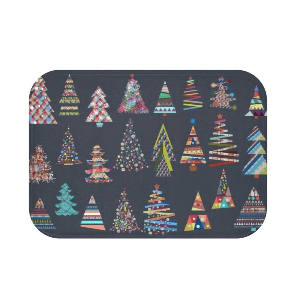 Festive Christmas Tree's Bath Mat Home Accents