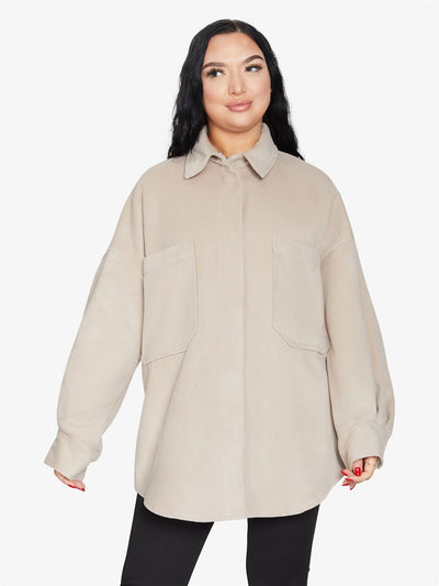 Oversized Patch Pocket Shacket