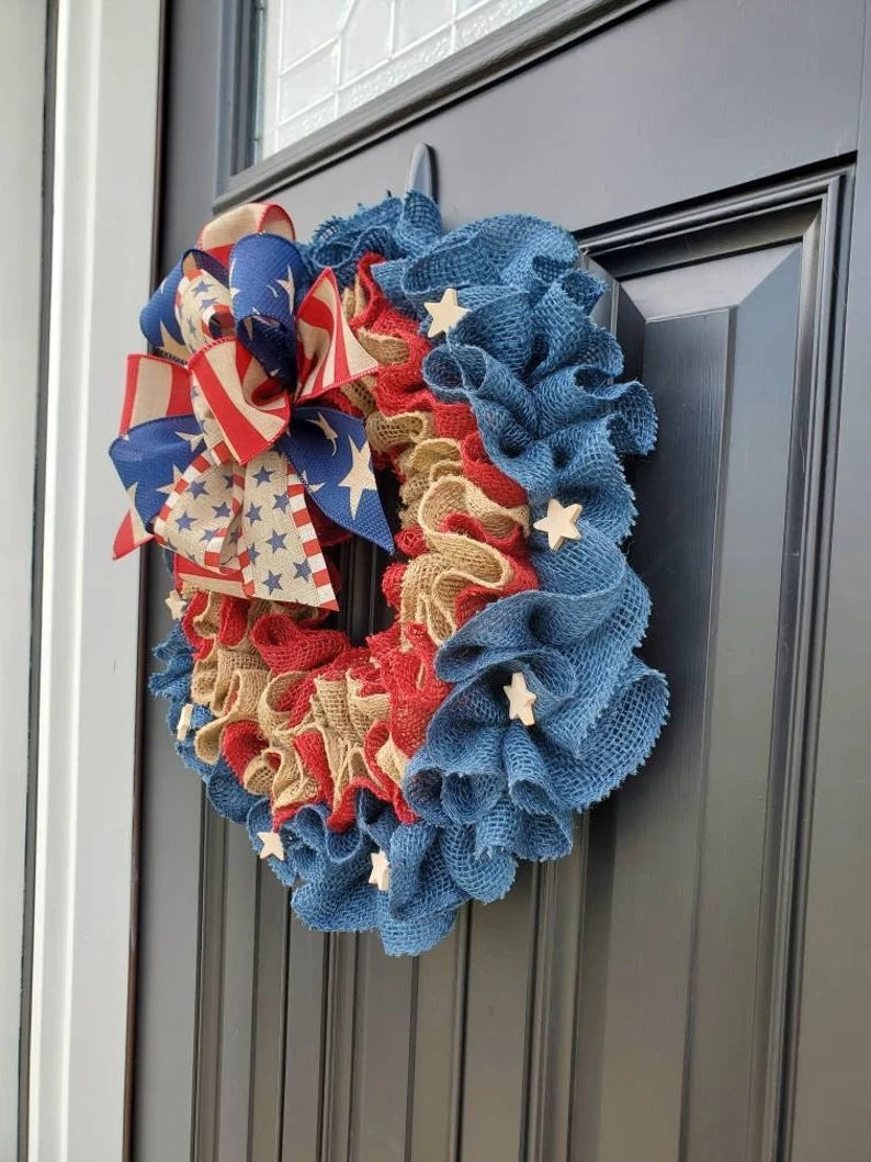 Independence Day Wreath Ornament Family