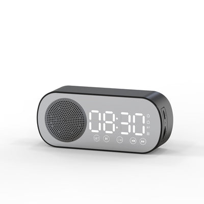 Music Alarm Clocks Mirror FM Radio LED Bluetooth Speaker