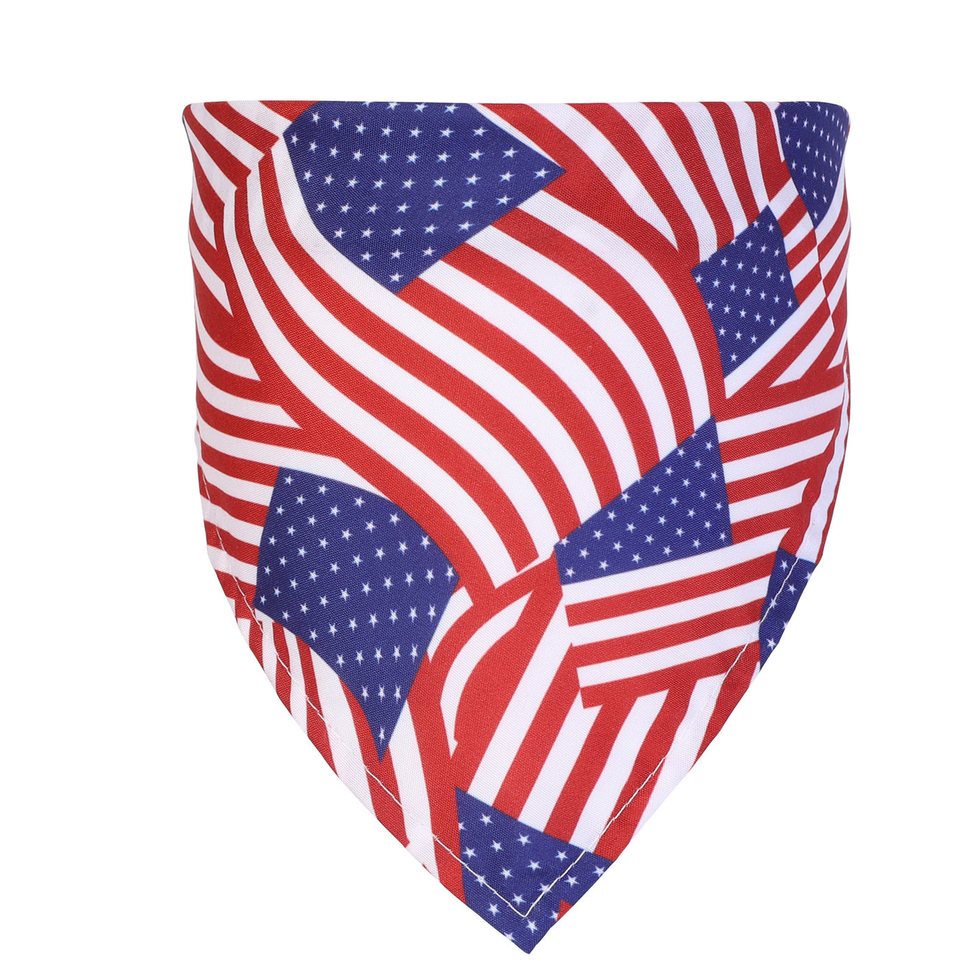 American Flag Pet Slobber Single Layer Printing