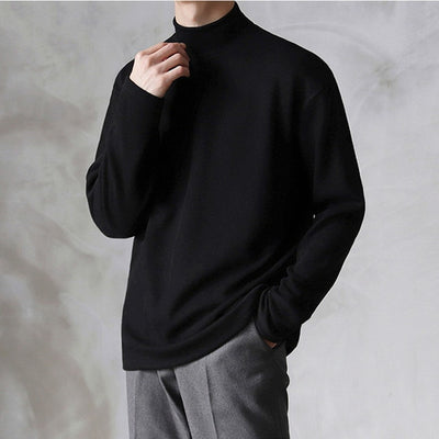 Casual Velvet Turtleneck Men Loose Sweater