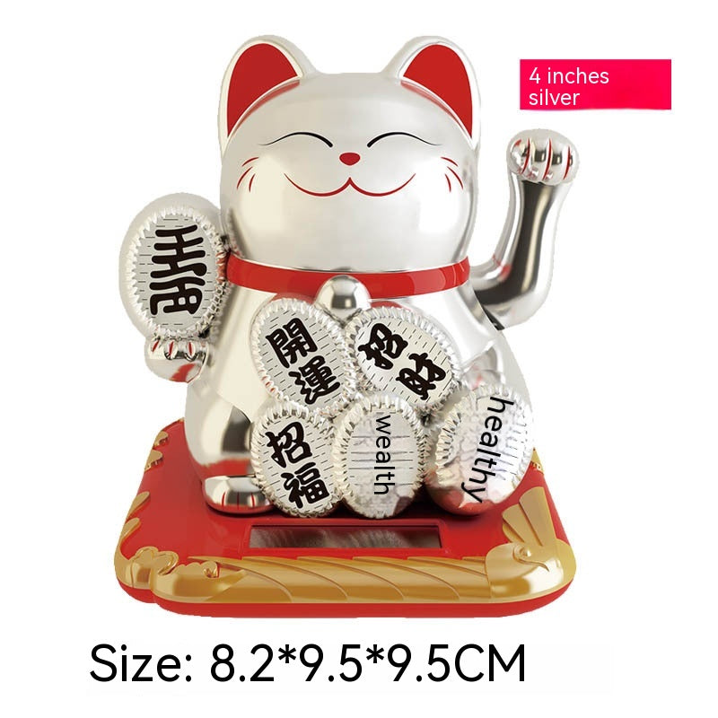 Lucky Shake Hand Waving Feng Shui Cat Car Home Shop Decoration Gift