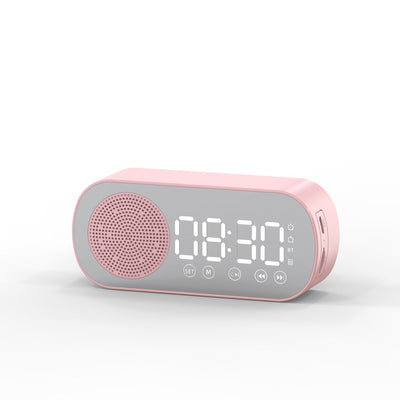 Music Alarm Clocks Mirror FM Radio LED Bluetooth Speaker