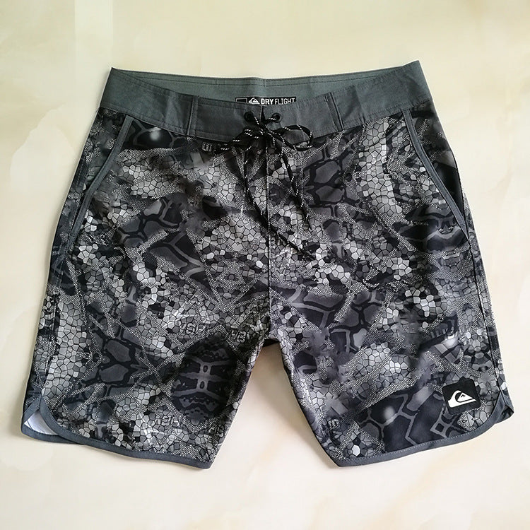 Seaside Surfing Breathable Surfing Five-point Swimming Trunks