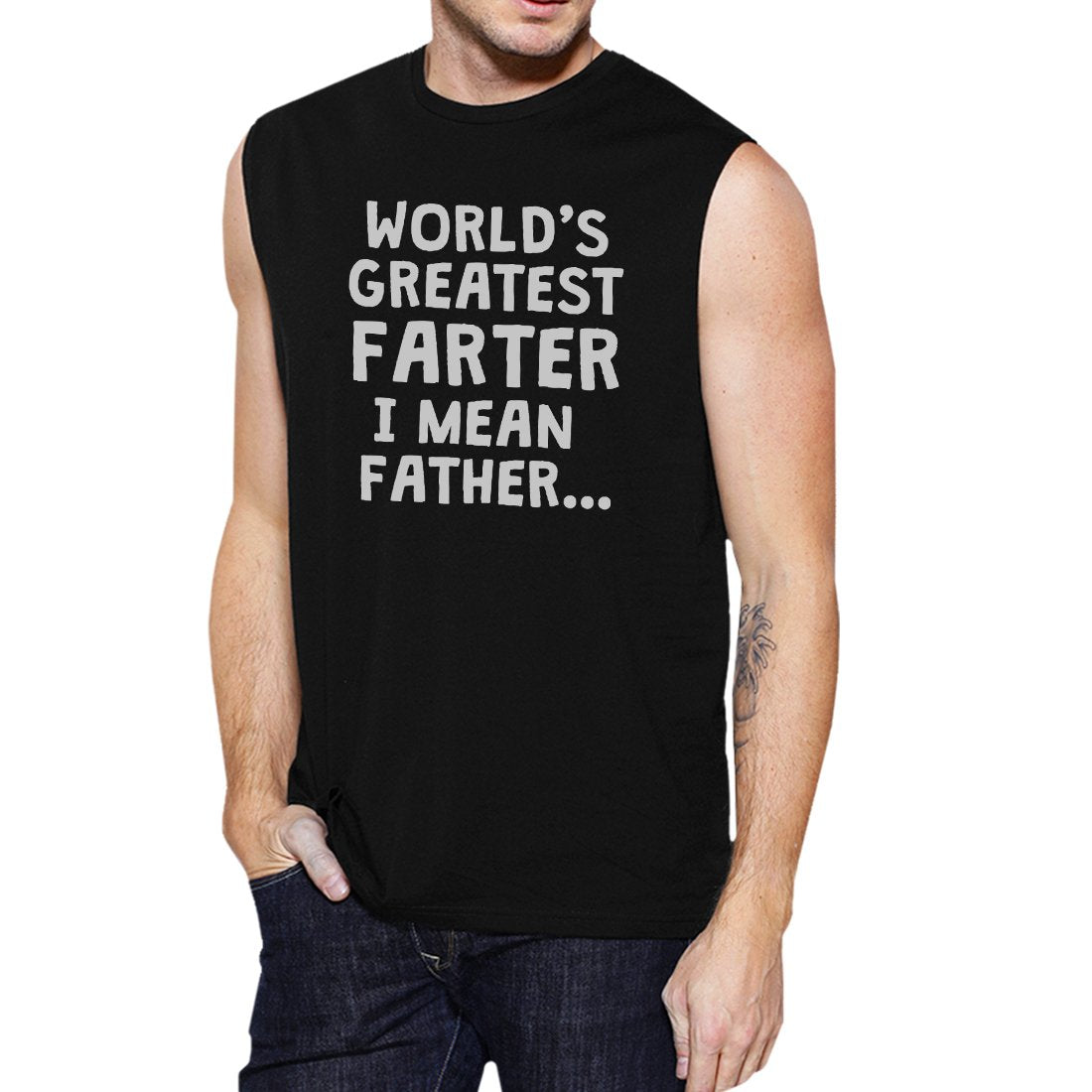 Farter Father Mens Legendary Fathers Day Muscle