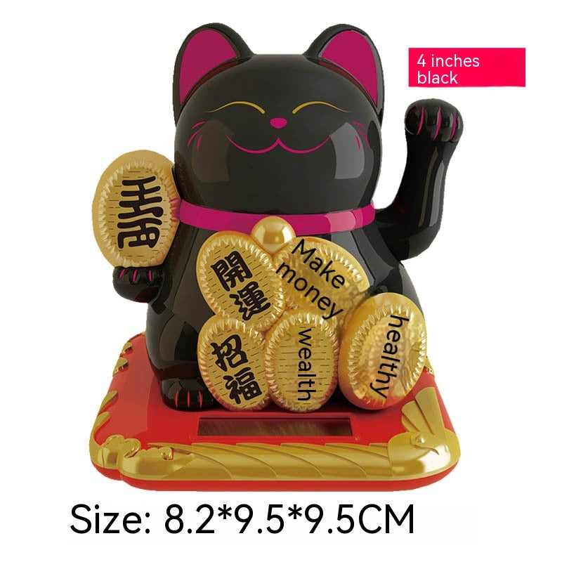 Lucky Shake Hand Waving Feng Shui Cat Car Home Shop Decoration Gift