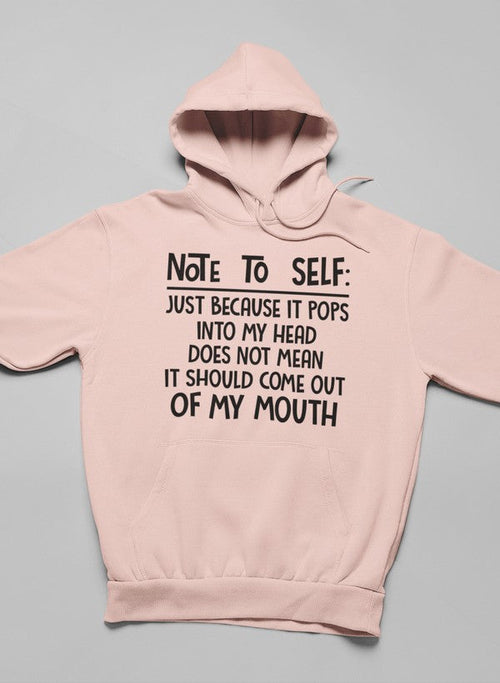 Note To Self Hoodie