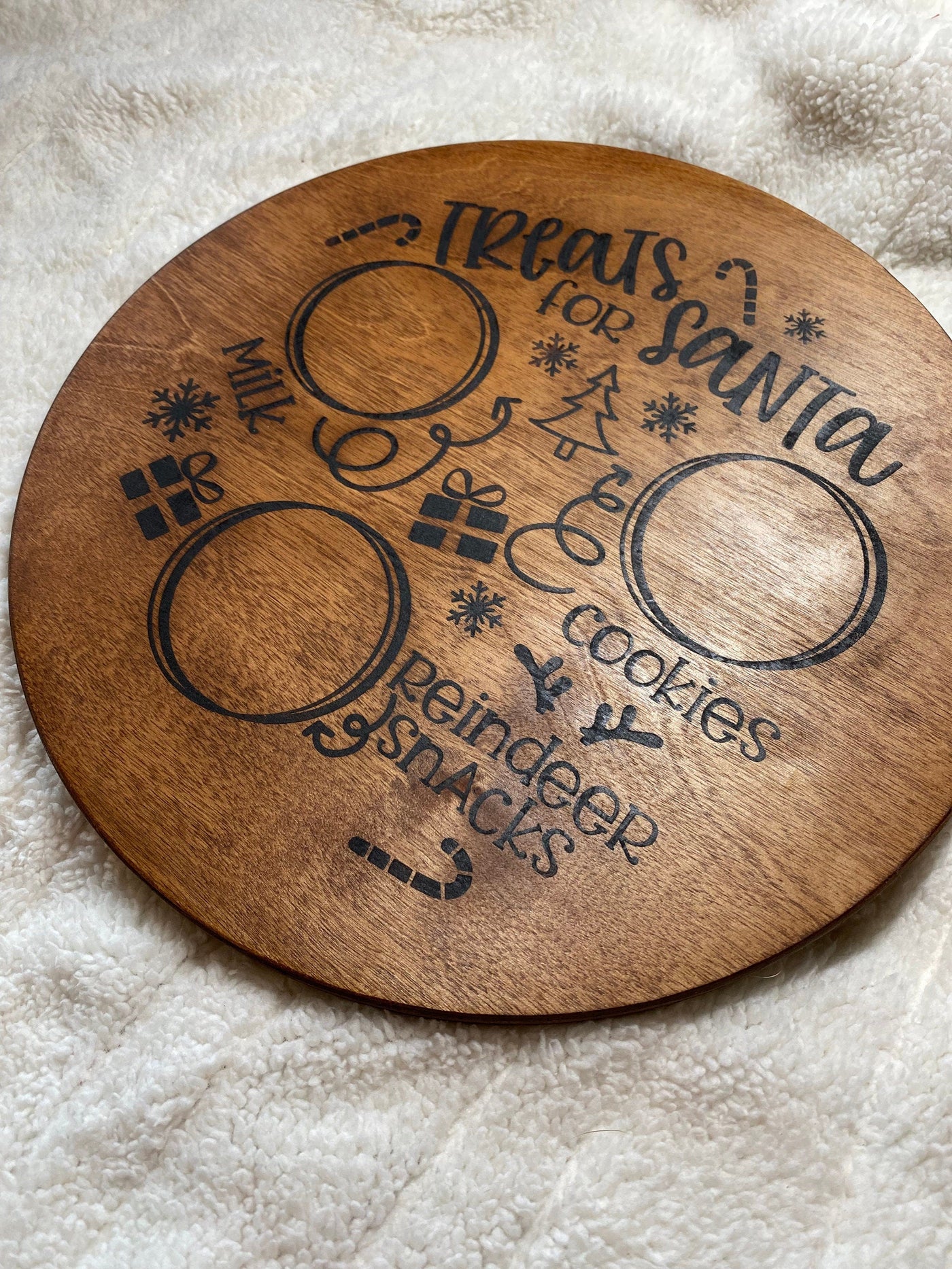 Dear Santa Plate, Treats for Santa, Holiday Plate, Christmas Kitchen