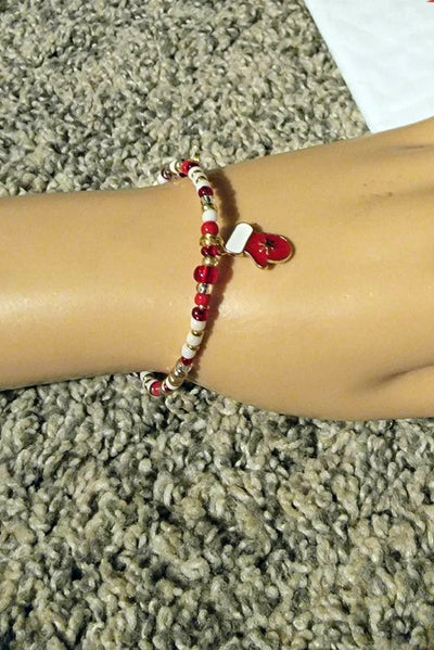 Christmas Memory Wire Bracelets