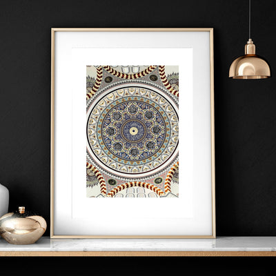 Mosaic Arabic wall art | Set of 3 wall art prints