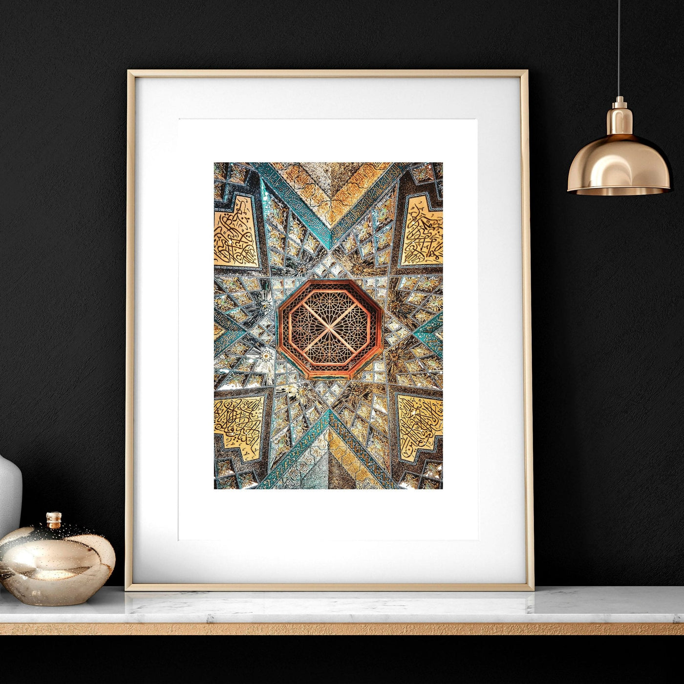 Mosaic Arabic wall art | Set of 3 wall art prints