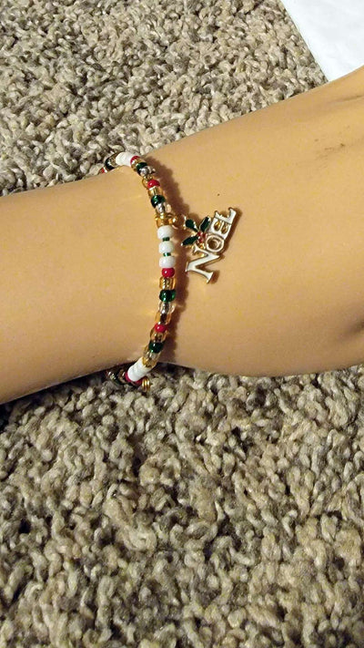 Christmas Memory Wire Bracelets