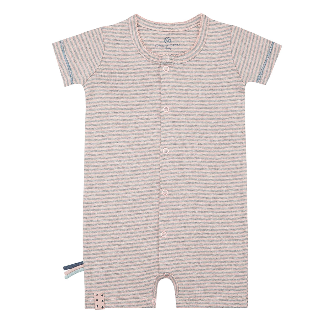 OrganicEra Organic Romper, Striped