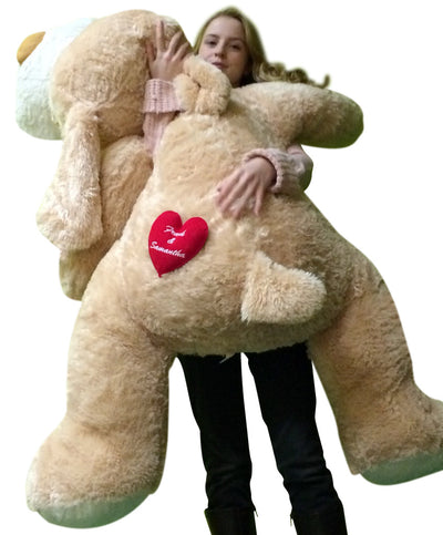 Custom Personalized Giant Stuffed Dog 60 Inch Soft Customized With