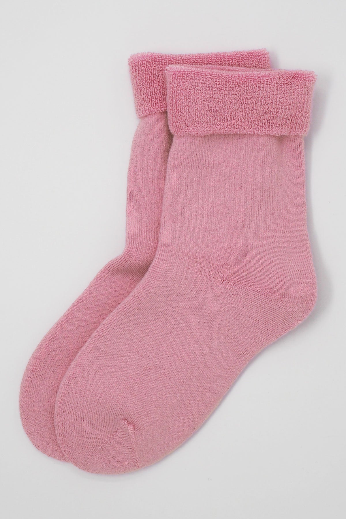 Plain Men's Bed Socks - Pink