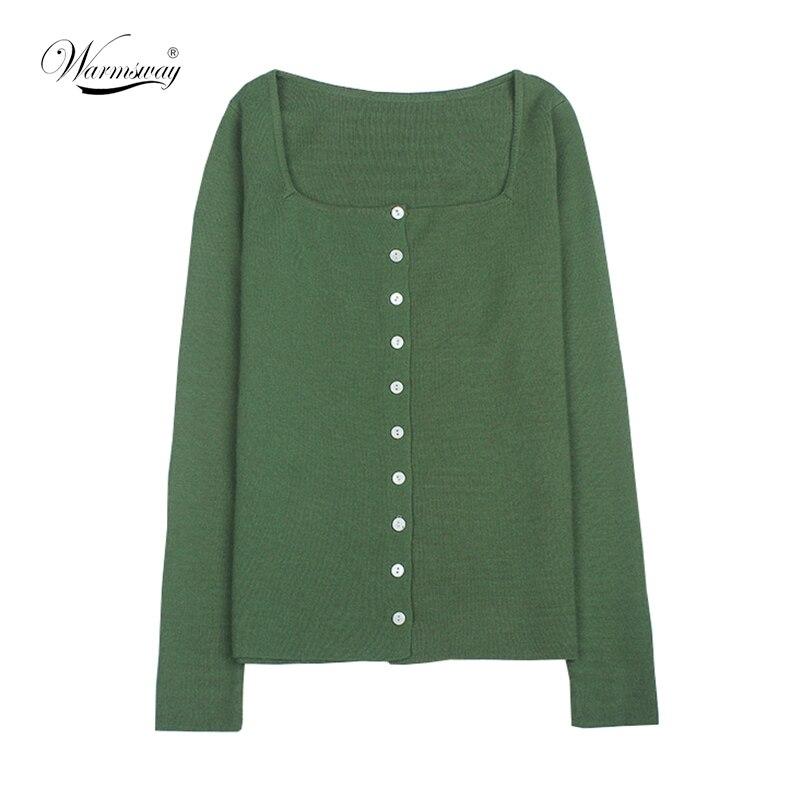 Square Collar Women Green Blouse Shirt Female Elegant  Spring Autumn