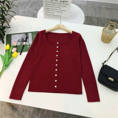 Square Collar Women Green Blouse Shirt Female Elegant  Spring Autumn