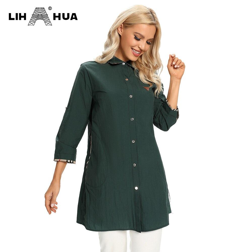 Women's Plus Size Windbreaker Mid-Length Lapel Shirt Spring And Autumn