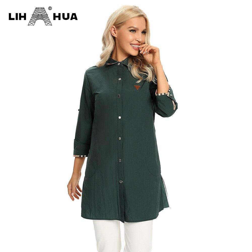 Women's Plus Size Windbreaker Mid-Length Lapel Shirt Spring And Autumn