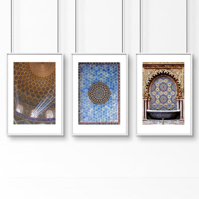 Ramadan Mubarak decorations | set of 3 wall art prints