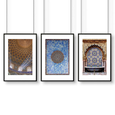 Ramadan Mubarak decorations | set of 3 wall art prints