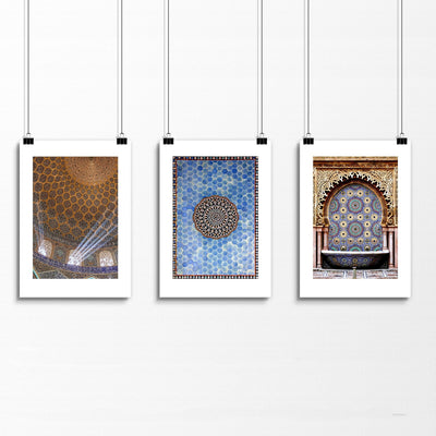 Ramadan Mubarak decorations | set of 3 wall art prints