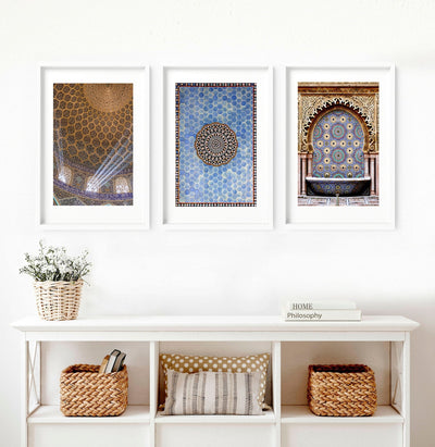 Ramadan Mubarak decorations | set of 3 wall art prints