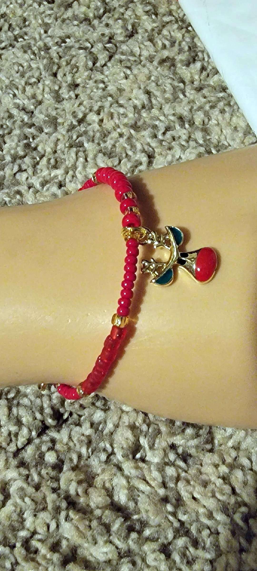 Christmas Memory Wire Bracelets