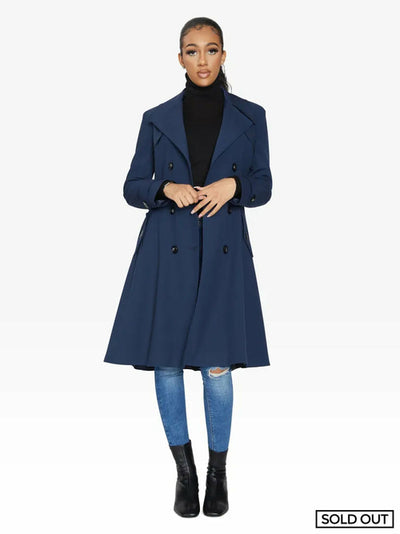 Spring/Summer Double Breasted Trench Mac Coat (1201-SP)