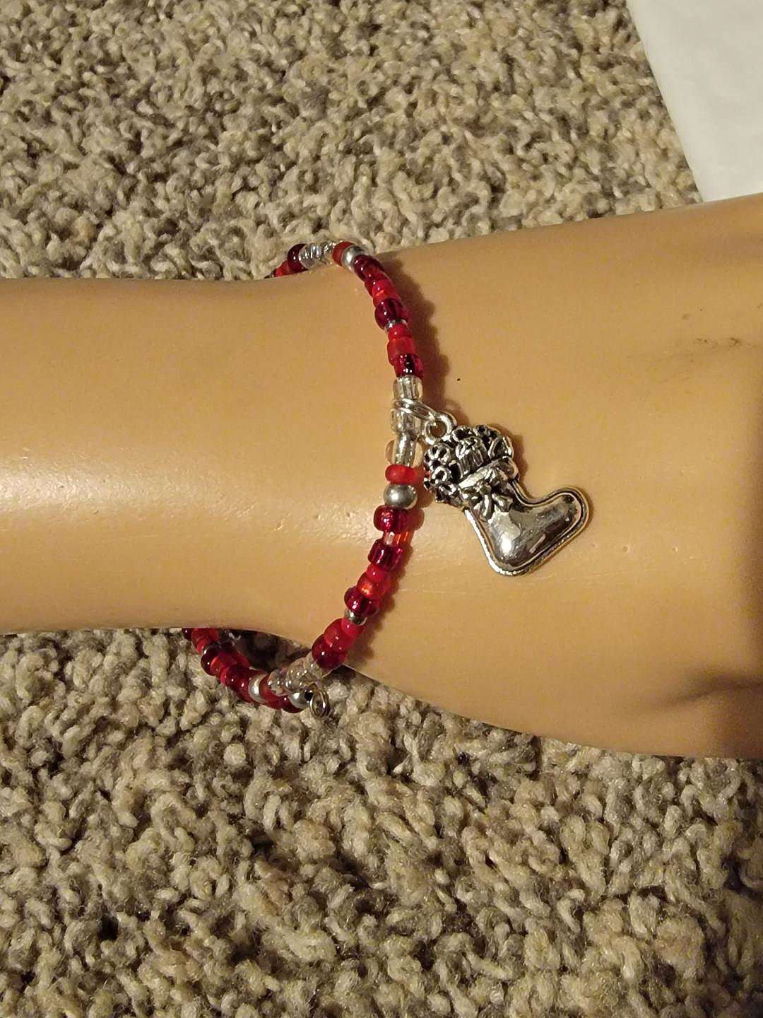 Christmas Memory Wire Bracelets