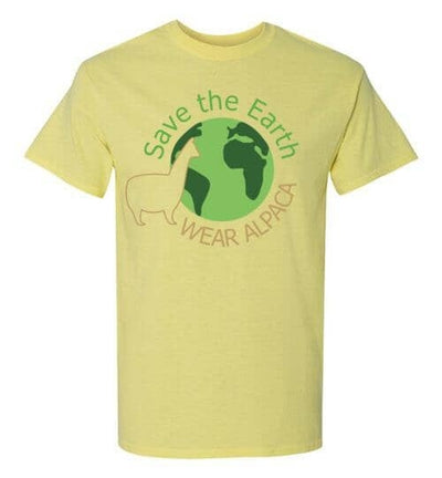 t-shirt: Save the Earth Wear Alpaca - Short-Sleeve