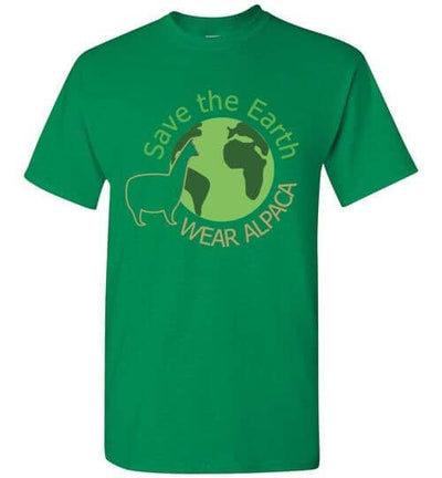 t-shirt: Save the Earth Wear Alpaca - Short-Sleeve