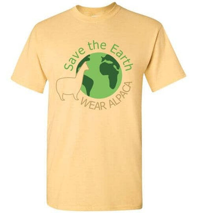 t-shirt: Save the Earth Wear Alpaca - Short-Sleeve