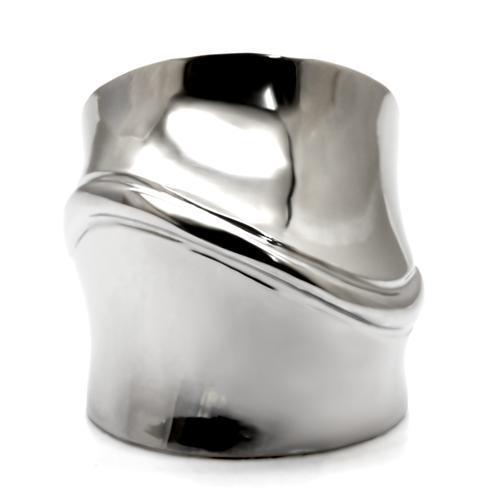 TK036 - High polished (no plating) Stainless Steel Ring with No Stone