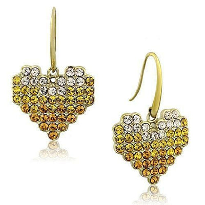 TK1455 - IP Gold(Ion Plating) Stainless Steel Earrings with Top Grade