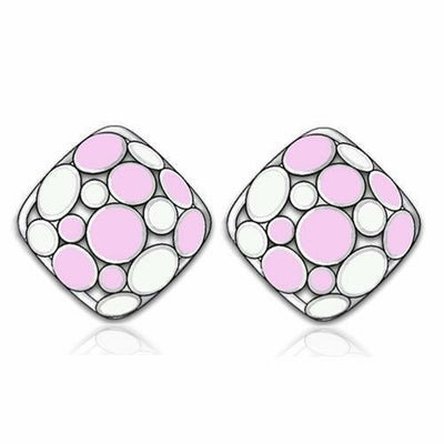 TK239 - High polished (no plating) Stainless Steel Earrings with No