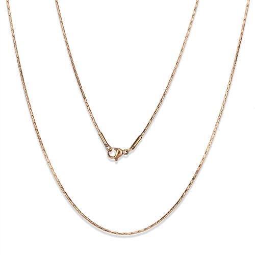 TK2437R - IP Rose Gold(Ion Plating) Stainless Steel Chain with No