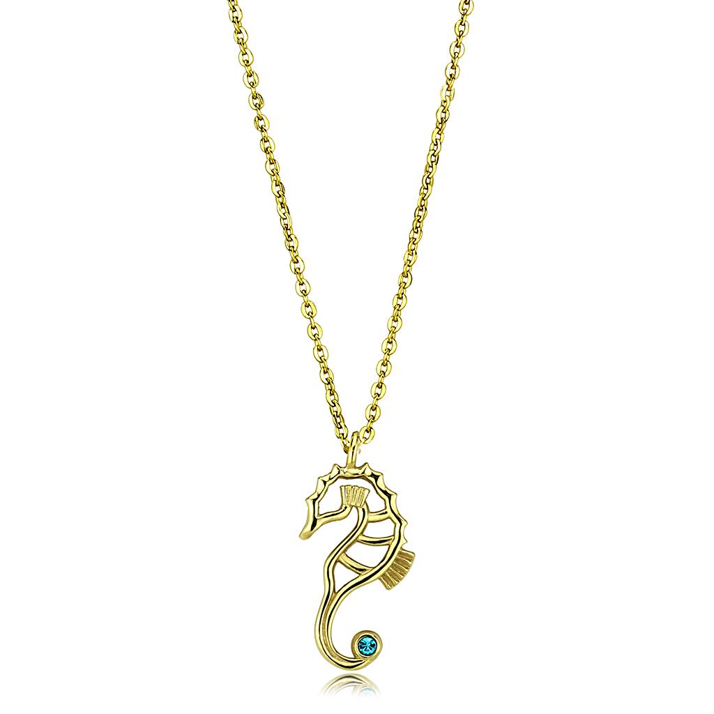 TK3296 - IP Gold(Ion Plating) Stainless Steel Necklace with Top Grade