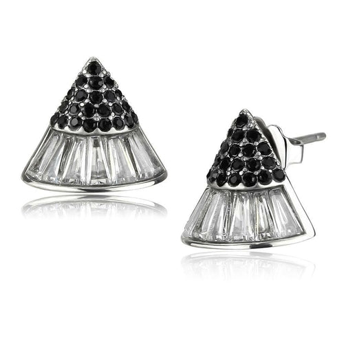 TK3613 - No Plating Stainless Steel Earrings with AAA Grade CZ  in