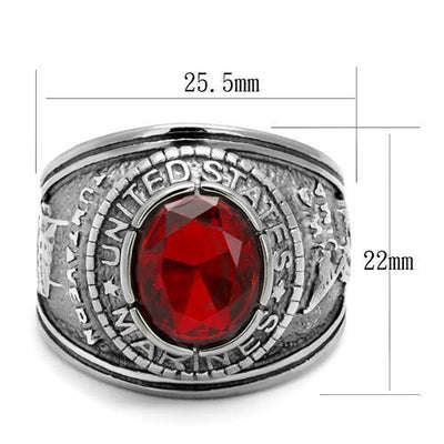 TK414703 - High polished (no plating) Stainless Steel Ring with