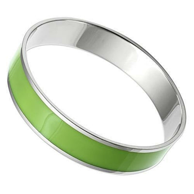 TK531 - High polished (no plating) Stainless Steel Bangle with Epoxy