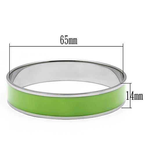 TK531 - High polished (no plating) Stainless Steel Bangle with Epoxy