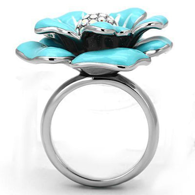 TK817 - High polished (no plating) Stainless Steel Ring with Top Grade