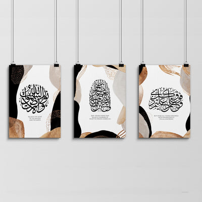 Wall art Islamic | Set of 3 wall art prints