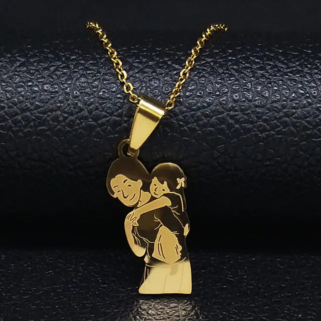 Mom-Child Family Necklace Set